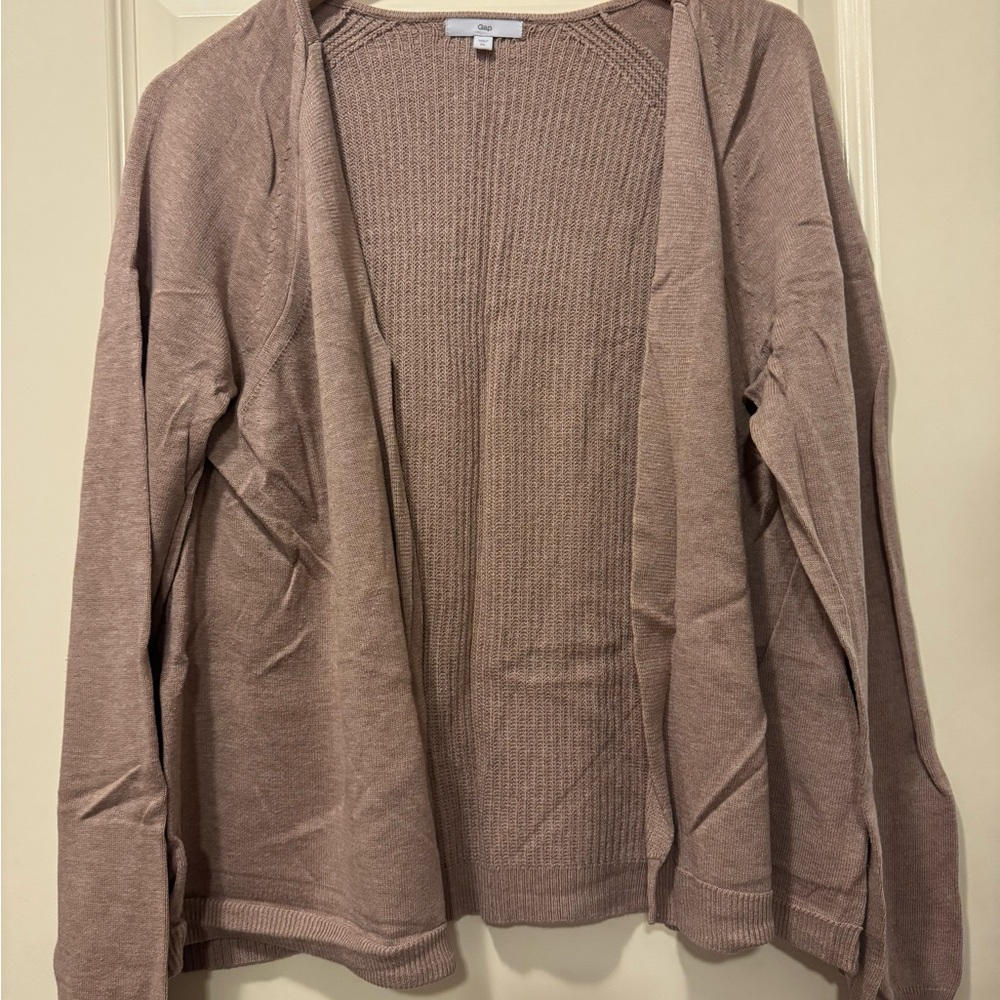 Open-Front Knit Cardigan